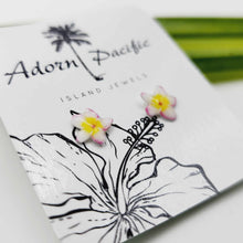 Load image into Gallery viewer, READY TO SHIP Frangipani Flower Stud Earrings - 925 Sterling Silver FJD$