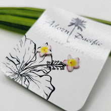 Load image into Gallery viewer, READY TO SHIP Frangipani Flower Stud Earrings - 925 Sterling Silver FJD$