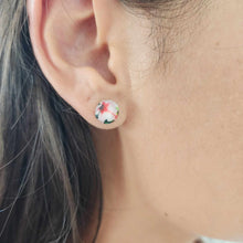 Load image into Gallery viewer, READY TO SHIP Hibiscus Flower Stud Earrings - 925 Sterling Silver FJD$
