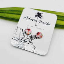 Load image into Gallery viewer, READY TO SHIP Hibiscus Flower Stud Earrings - 925 Sterling Silver FJD$