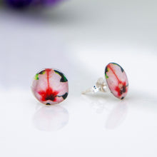 Load image into Gallery viewer, READY TO SHIP Hibiscus Flower Stud Earrings - 925 Sterling Silver FJD$