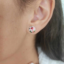 Load image into Gallery viewer, READY TO SHIP Hibiscus Flower Stud Earrings - 925 Sterling Silver FJD$