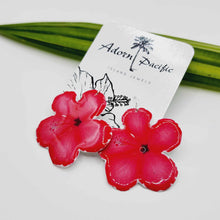 Load image into Gallery viewer, READY TO SHIP Hibiscus Flower Earrings - 925 Sterling Silver FJD$