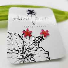 Load image into Gallery viewer, READY TO SHIP Frangipani Flower Stud Earrings - 925 Sterling Silver FJD$