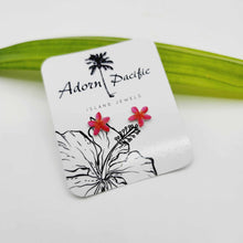 Load image into Gallery viewer, READY TO SHIP Frangipani Flower Stud Earrings - 925 Sterling Silver FJD$