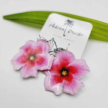Load image into Gallery viewer, READY TO SHIP Hibiscus Flower Earrings - 925 Sterling Silver FJD$