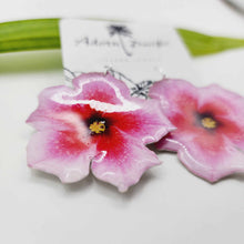 Load image into Gallery viewer, READY TO SHIP Hibiscus Flower Earrings - 925 Sterling Silver FJD$
