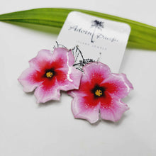 Load image into Gallery viewer, READY TO SHIP Hibiscus Flower Earrings - 925 Sterling Silver FJD$