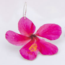 Load image into Gallery viewer, READY TO SHIP Hibiscus Flower Earrings - 925 Sterling Silver FJD$