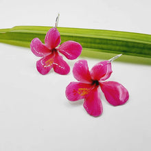 Load image into Gallery viewer, READY TO SHIP Hibiscus Flower Earrings - 925 Sterling Silver FJD$