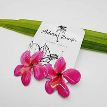 Load image into Gallery viewer, READY TO SHIP Hibiscus Flower Earrings - 925 Sterling Silver FJD$