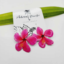 Load image into Gallery viewer, READY TO SHIP Hibiscus Flower Earrings - 925 Sterling Silver FJD$