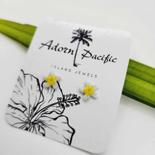 Load image into Gallery viewer, READY TO SHIP Frangipani Flower Stud Earrings - 925 Sterling Silver FJD$