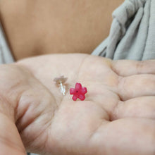 Load image into Gallery viewer, READY TO SHIP Hibiscus Flower Stud Earrings - 925 Sterling Silver FJD$