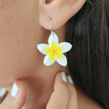 Load image into Gallery viewer, READY TO SHIP Frangipani Flower Earrings - 925 Sterling Silver FJD$