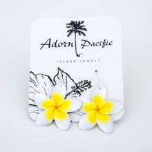 Load image into Gallery viewer, READY TO SHIP Frangipani Flower Earrings - 925 Sterling Silver FJD$