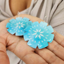 Load image into Gallery viewer, READY TO SHIP Pasifika Resin Earrings - 925 Sterling Silver FJD$