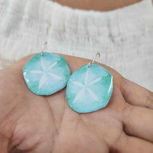 Load image into Gallery viewer, READY TO SHIP Sand Dollar Resin Earrings - 925 Sterling Silver FJD$
