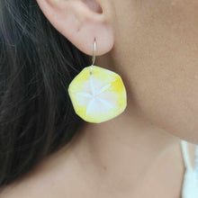 Load image into Gallery viewer, READY TO SHIP Sand Dollar Resin Earrings - 925 Sterling Silver FJD$