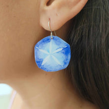 Load image into Gallery viewer, READY TO SHIP Sand Dollar Resin Earrings - 925 Sterling Silver FJD$