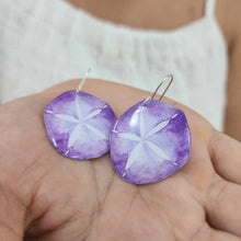 Load image into Gallery viewer, READY TO SHIP Sand Dollar Resin Earrings - 925 Sterling Silver FJD$