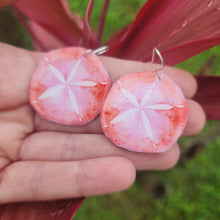 Load image into Gallery viewer, READY TO SHIP Sand Dollar Resin Earrings - 925 Sterling Silver FJD$