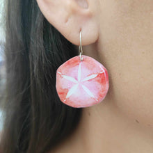 Load image into Gallery viewer, READY TO SHIP Sand Dollar Resin Earrings - 925 Sterling Silver FJD$