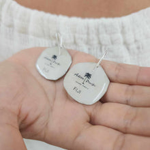 Load image into Gallery viewer, READY TO SHIP Sand Dollar Resin Earrings - 925 Sterling Silver FJD$
