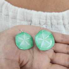 Load image into Gallery viewer, READY TO SHIP Sand Dollar Resin Earrings - 925 Sterling Silver FJD$