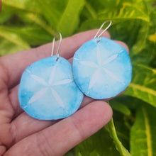 Load image into Gallery viewer, READY TO SHIP Sand Dollar Resin Earrings - 925 Sterling Silver FJD$