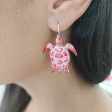 Load image into Gallery viewer, READY TO SHIP Vonu Turtle Resin Earrings - 925 Sterling Silver FJD$