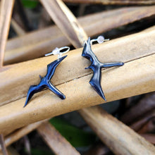 Load image into Gallery viewer, READY TO SHIP Frigate Bird Earrings - Resin & 925 Sterling Silver FJD$