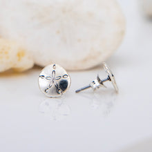 Load image into Gallery viewer, READY TO SHIP Sand Dollar Stud Earrings - 925 Sterling Silver FJD$