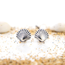 Load image into Gallery viewer, READY TO SHIP Sea Shell Stud Earrings - 925 Sterling Silver FJD$