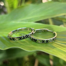 Load image into Gallery viewer, READY TO SHIP Tapa Hoop Earrings in 925 Sterling Silver - FJD$
