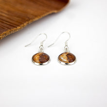 Load image into Gallery viewer, READY TO SHIP Bezel Set Tapa Earrings - Stainless Steel FJD$