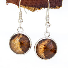 Load image into Gallery viewer, READY TO SHIP Bezel Set Tapa Earrings - Stainless Steel FJD$
