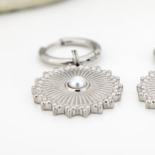 Load image into Gallery viewer, READY TO SHIP Freshwater Pearl Hoop Earrings - Stainless Steel FJD$