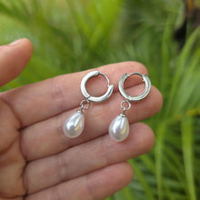 Load image into Gallery viewer, READY TO SHIP Freshwater Pearl Huggie Earrings - Stainless Steel FJD$