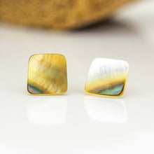 Load image into Gallery viewer, READY TO SHIP Mother of Pearl Stud Earrings - Stainless Steel FJD$