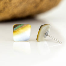 Load image into Gallery viewer, READY TO SHIP Mother of Pearl Stud Earrings - Stainless Steel FJD$