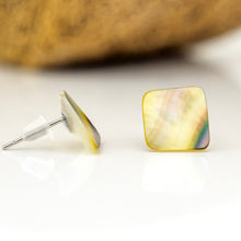 Load image into Gallery viewer, READY TO SHIP Mother of Pearl Stud Earrings - Stainless Steel FJD$