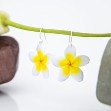 Load image into Gallery viewer, Frangipani Flower Earrings - Stainless Steel FJD$