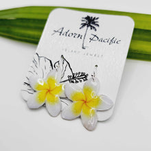 Load image into Gallery viewer, Frangipani Flower Earrings - Stainless Steel FJD$