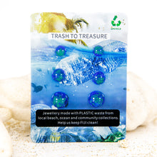 Load image into Gallery viewer, Recycled Ocean Plastic Stud Earring Set - Stainless Steel FJD$