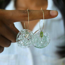 Load image into Gallery viewer, Recycled Ocean Plastic Hoop Earrings - Stainless Steel FJD$