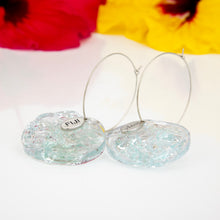 Load image into Gallery viewer, Recycled Ocean Plastic Hoop Earrings - Stainless Steel FJD$