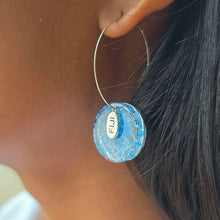 Load image into Gallery viewer, Recycled Ocean Plastic Hoop Earrings - Stainless Steel FJD$