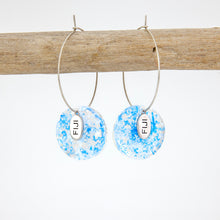 Load image into Gallery viewer, Recycled Ocean Plastic Hoop Earrings - Stainless Steel FJD$