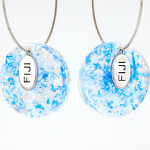 Load image into Gallery viewer, Recycled Ocean Plastic Hoop Earrings - Stainless Steel FJD$